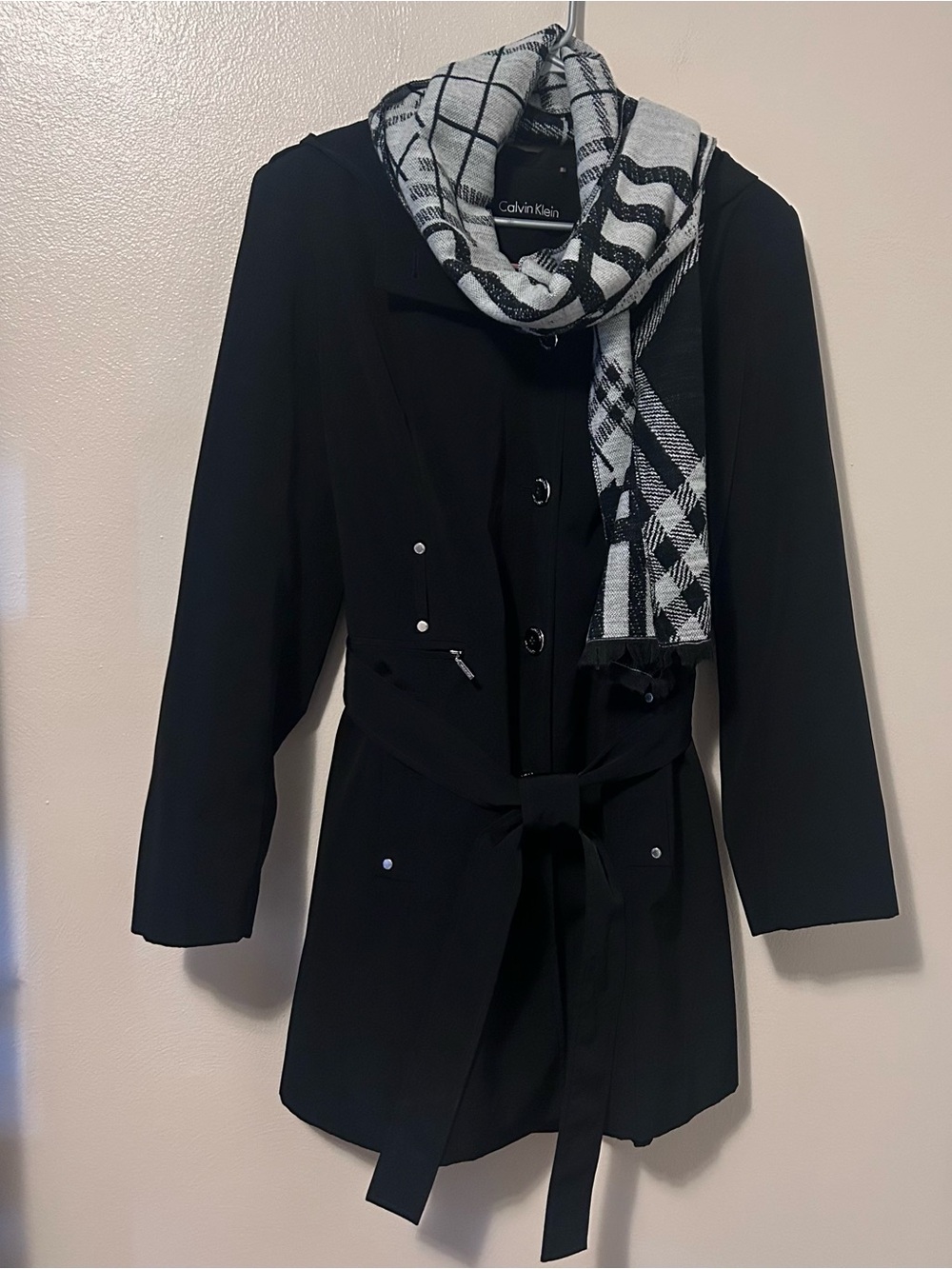 Calvin Klein Black Softshell Winter Weather Coat